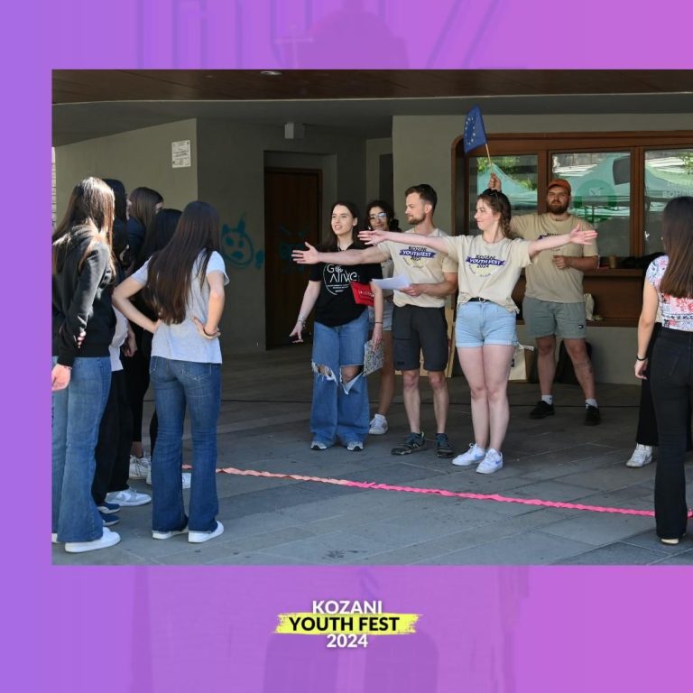 Young people learning together at the festival