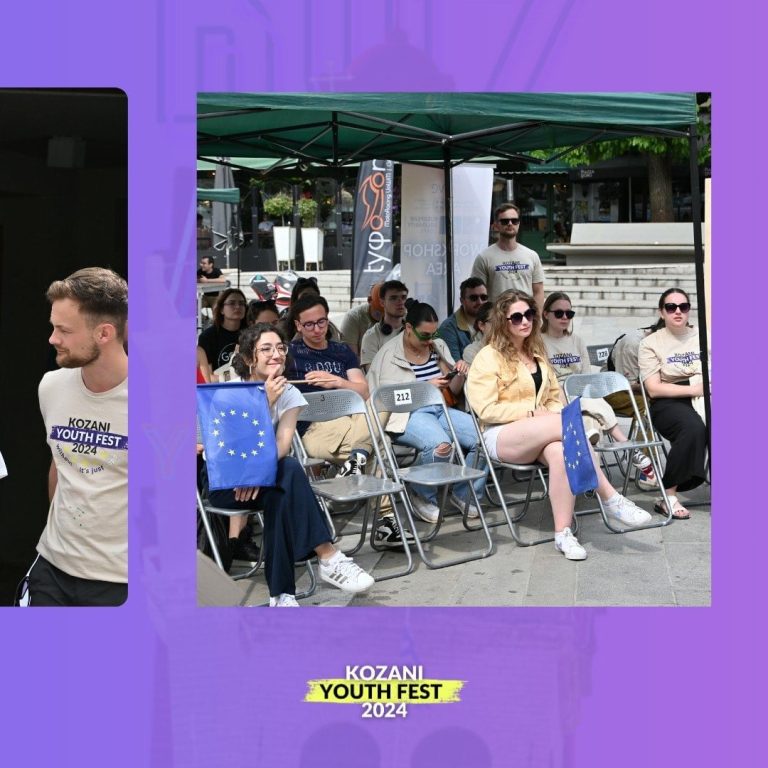 Youth festival participants collaborating