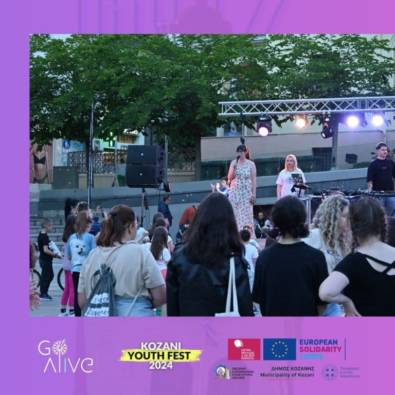 Volunteers celebrating after the festival