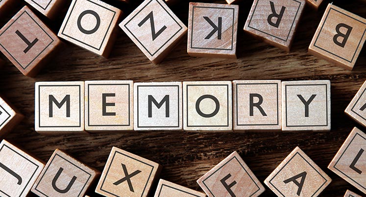 Letter tiles spelling memory