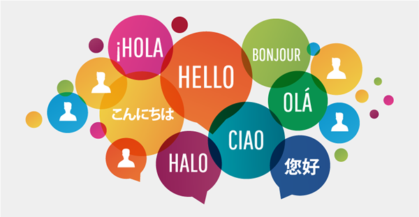 Hello greetings in different languages
