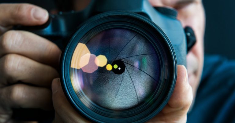 Camera lens used for visual storytelling