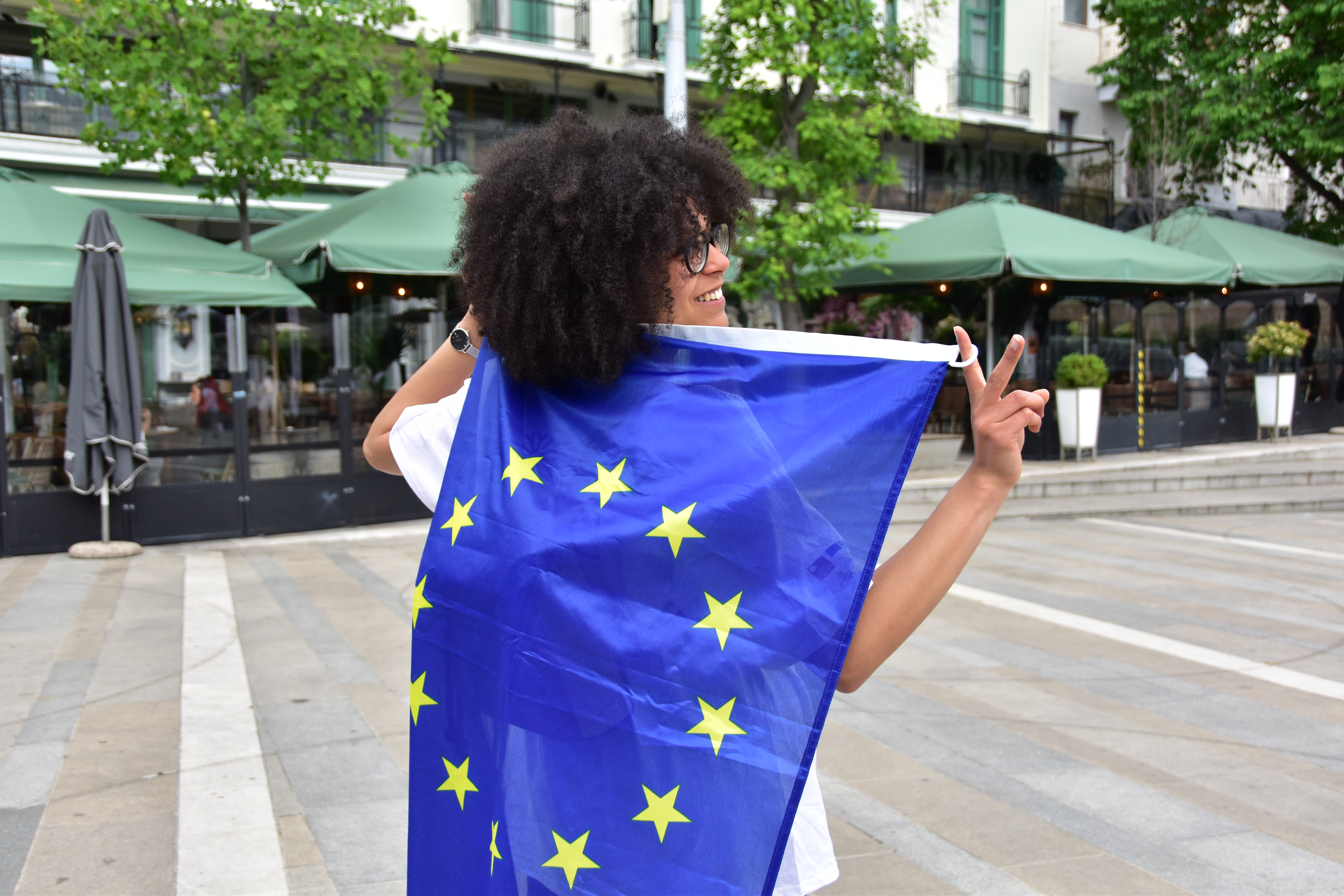 EU flag moment