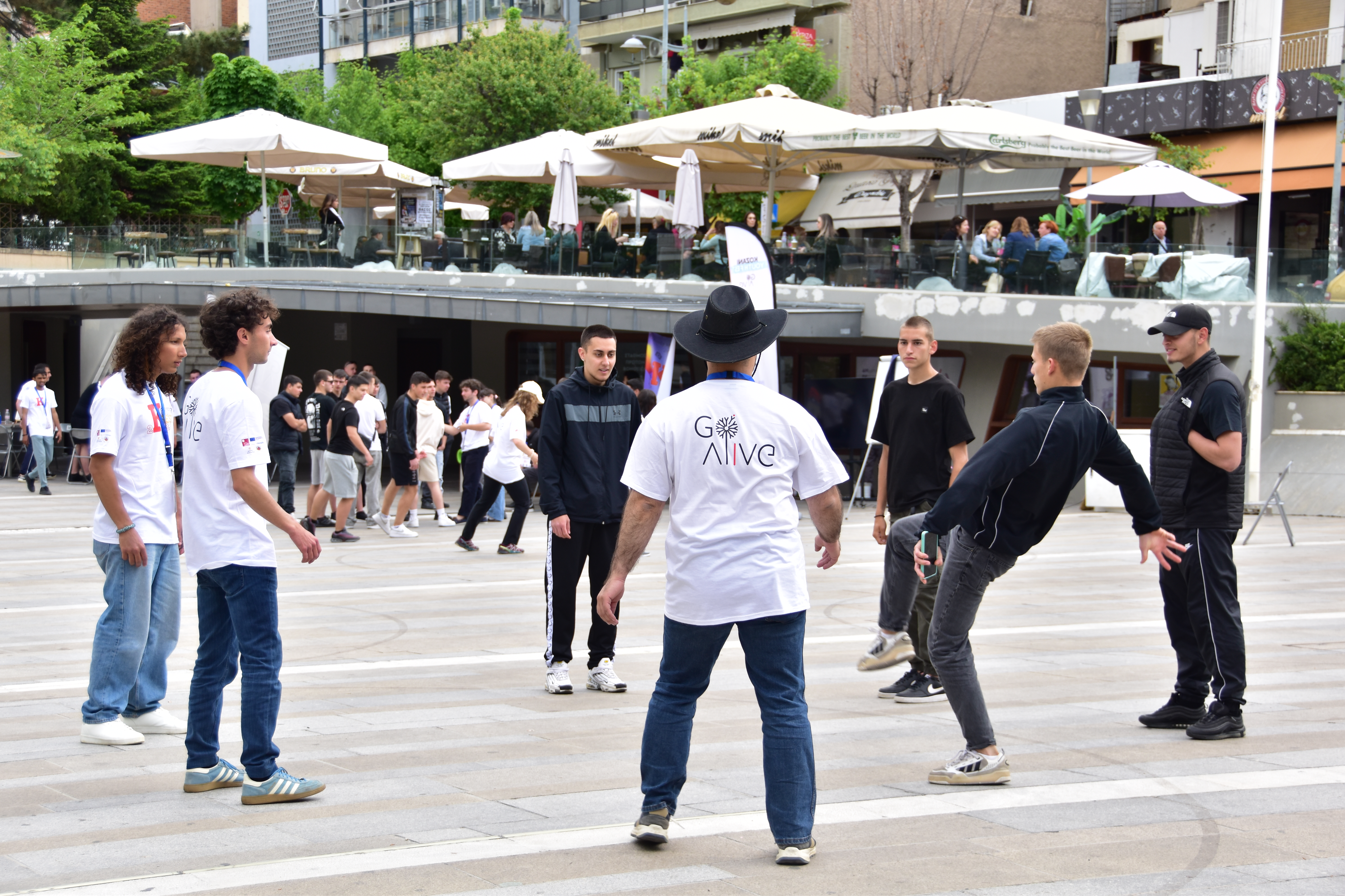 Street game scene